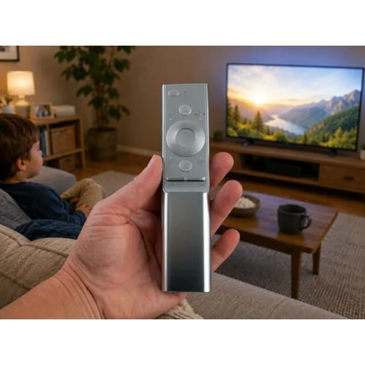 azurano Fernbedienung Universal 1300 V1, Aluminium Gehäuse mit Sprachfunktion, kompatibel mit Samsung BN59-01265A, BN59-01270A, BN59-01272A, BN59-01274A, BN59-01291A, BN59-01300 G H J F für QLED UHD 4K 3D TV – Bild 3