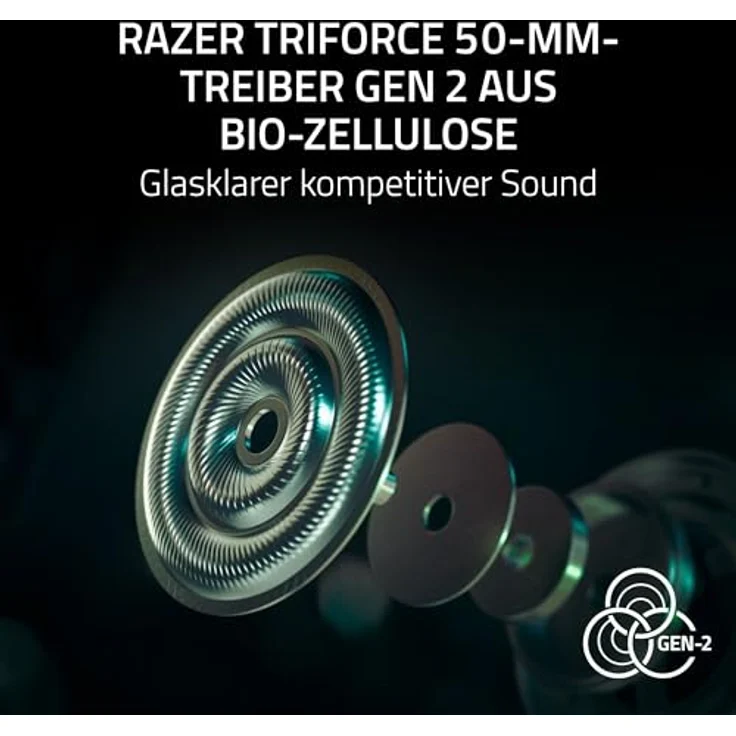 Razer BlackShark V3 Pro for Xbox, Gaming Headset mit kabelgebundener und kabelloser Nutzung, Over-Ear-Design, Weiss – Bild 7