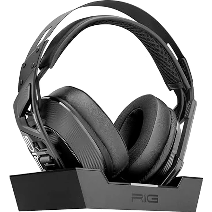 NACON RIG900 HX On-ear Gaming Headset, Bluetooth, kompatibel mit Xbox, PlayStation und PC, schwarz, Dualmodus, 50 Stunden Akkulaufzeit, geräuschisolierende Ohrmuscheln, Mikrofon mit Geräuschunterdrückung – Bild 2