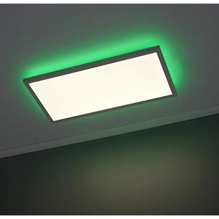Northpoint LED Panel Deckenleuchte Wandleuchte mit RGB Backlight Hintergrundbeleuchtung 15W Warmweiß/Kaltweiß Mood RGB Fernbedienung 60x30cm – Bild 4
