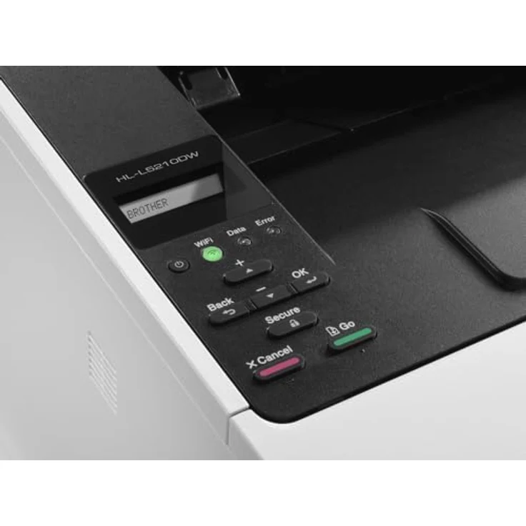 Brother HL-L5210DW Laserdrucker schwarz weiß (A4, 48 Seiten/Min., 1.200x1.200 DPI, LAN, WLAN, Duplex, 250 Blatt Papierkassette) weiß/grau – Bild 2