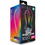 Stealth LED Light Up Gaming Headset Ständer in Schwarz für PS4, PS5, Xbox, Switch und PC - USB-betrieben mit Aufbewahrungsbasis und 12 RGB Beleuchtungsmodi