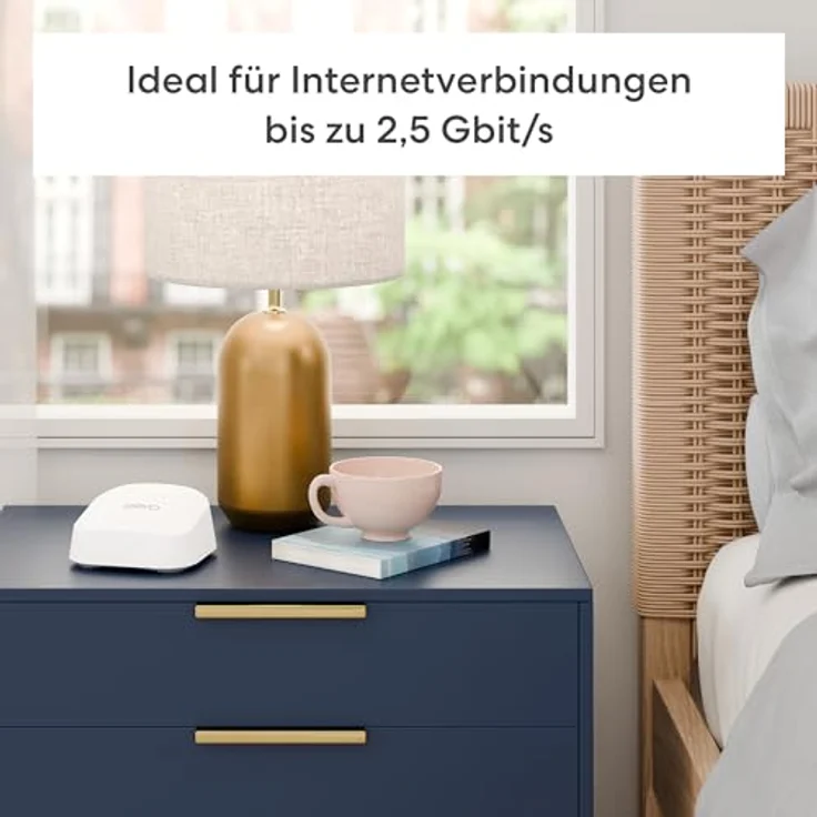 eero Dualband-Mesh-Wi-Fi-7-Router Amazon eero 7 (neueste Version) | Unterstützt Internet-Geschwindigkeiten von bis zu 2,5 Gbit/s | WLAN-Abdeckung bis zu 560 m² | 3er-Pack – Bild 4