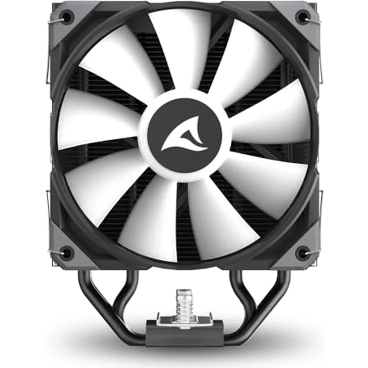 Sharkoon A40 RGB Black Air Cooler, CPU Kühler mit 121,55 m³/h Luftstrom und variabler Lüftergeschwindigkeit, Schwarz – Bild 6