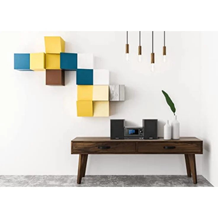 M-7000S Home-Audio-Minisystem DAB+,FM 30 W Bluetooth, schwarz – Bild 2