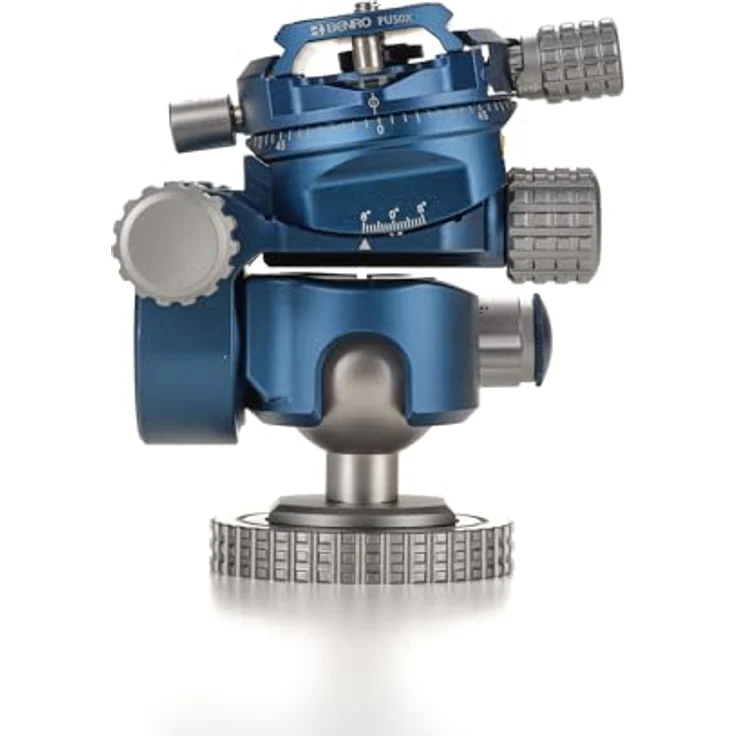 Benro GD36PT 3-Wege-Getriebekopf mit glattem Messinggetriebe, 360° Pan Control und 90° vertikalem Schlitz – Bild 5