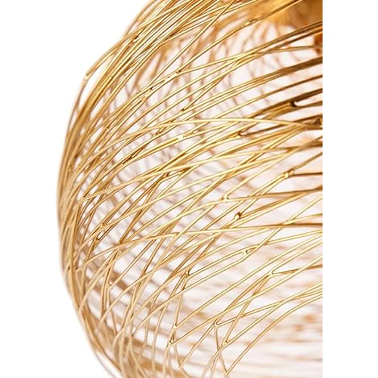 Qazqa - Design Design-Deckenleuchte Sarella Gold Messing - Dimmbar - Geeignet für Wohnzimmer und Schlafzimmer - LED-fähig E27 – Bild 3