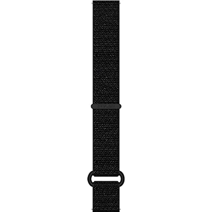 Polar Nylon-Armband mit Klettverschluss 20mm Schwarz M/L - Atmungsaktives Armband für Polar Wearables