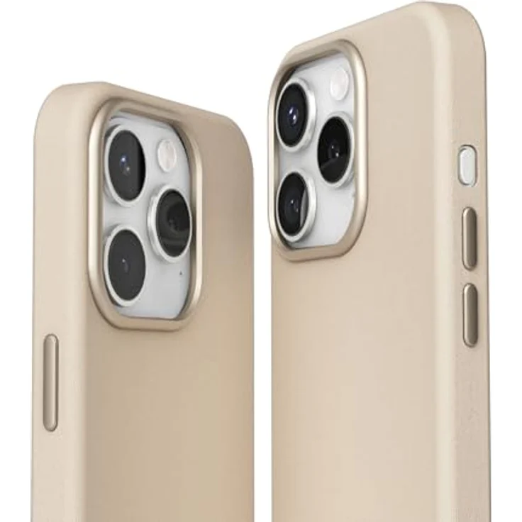 Vonmählen Like Leather Case Cover für Apple iPhone 16 Pro, cremefarben, versandkostenfrei – Bild 4
