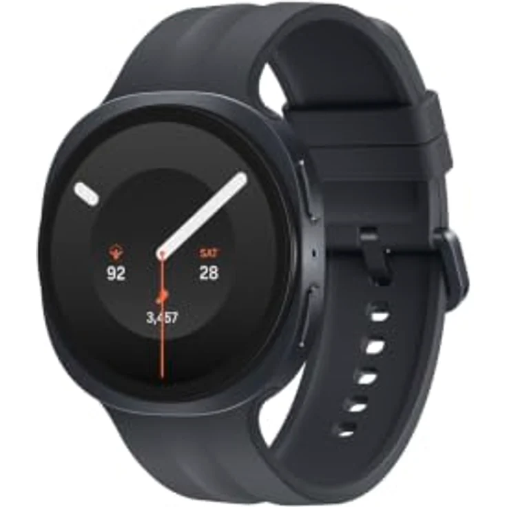 SAMSUNG Galaxy Watch9 44, LTE Smartwatch mit Aluminium-Gehäuse und Nitrilkautschukarmband, 145-205 mm, Graphite – Bild 1