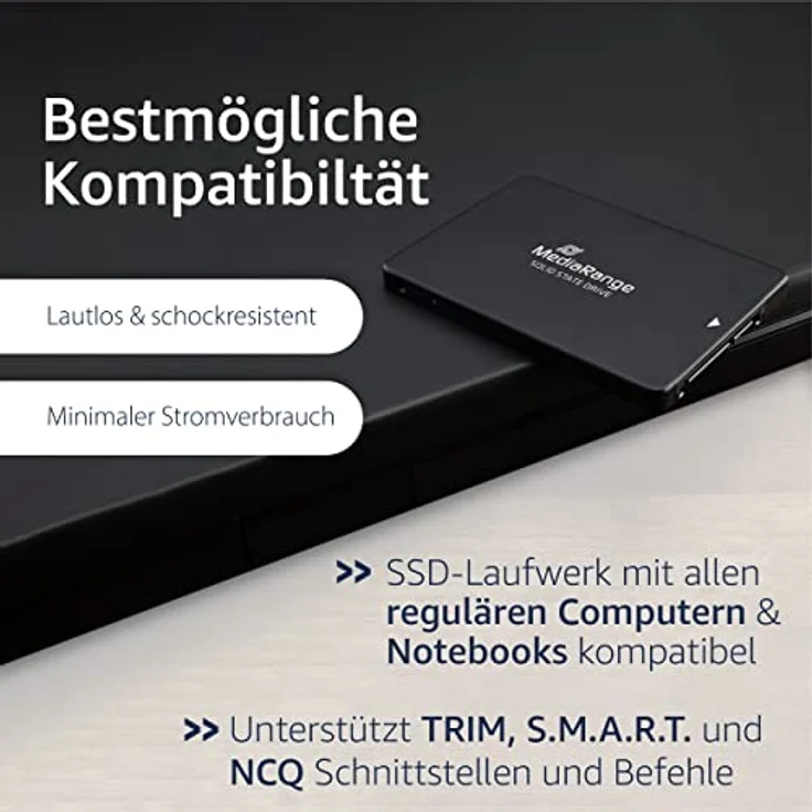 MediaRange MR1004 Internes Solid State Drive 2.5 Zoll 960 GB Serial ATA III TLC (MR1004) – Bild 4