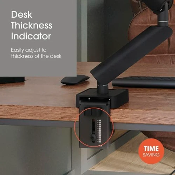 Vogels Pro Motion 2127, Monitor Halterung für 43 Zoll Bildschirme bis 20 kg, höhenverstellbar, Schwarz – Bild 6