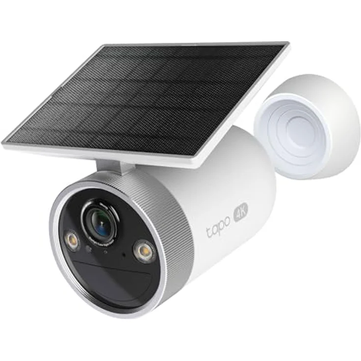 Tapo C465 Solar Außenkamera, 4K 8MP mit Farbnachtsicht, KI-Erkennung, 2-Wege-Audio, IP65, Magnethalterung, lokale Speicherung über microSD oder H500-Homebase – Bild 2