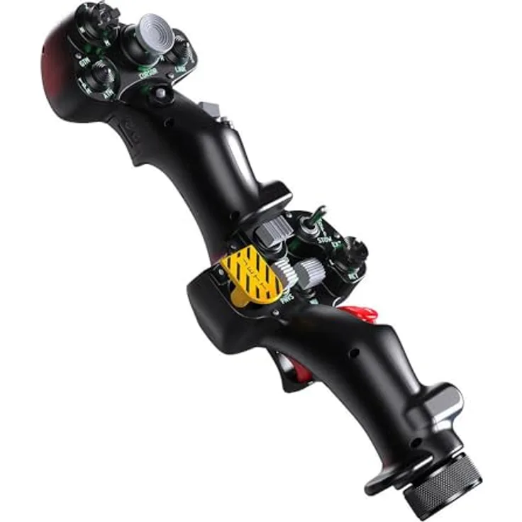 VIRPIL Controls Dual-SF Collective Grip, Joystick für VPC Rotor TCS Bases, programmierbare RGB-Hintergrundbeleuchtung, leicht und langlebig