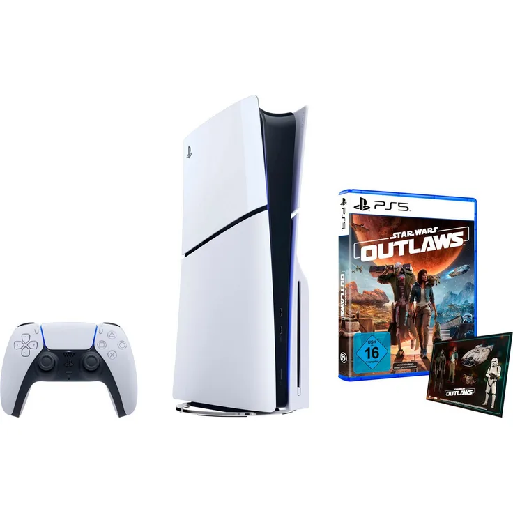 PlayStation 5 Disk Edition (Slim), Konsolen-Bundle mit Star Wars Outlaws
