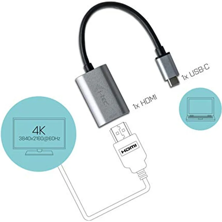 i-tec USB-C Metal HDMI Adapter 60Hz C31METALHDMI60HZ – Bild 5