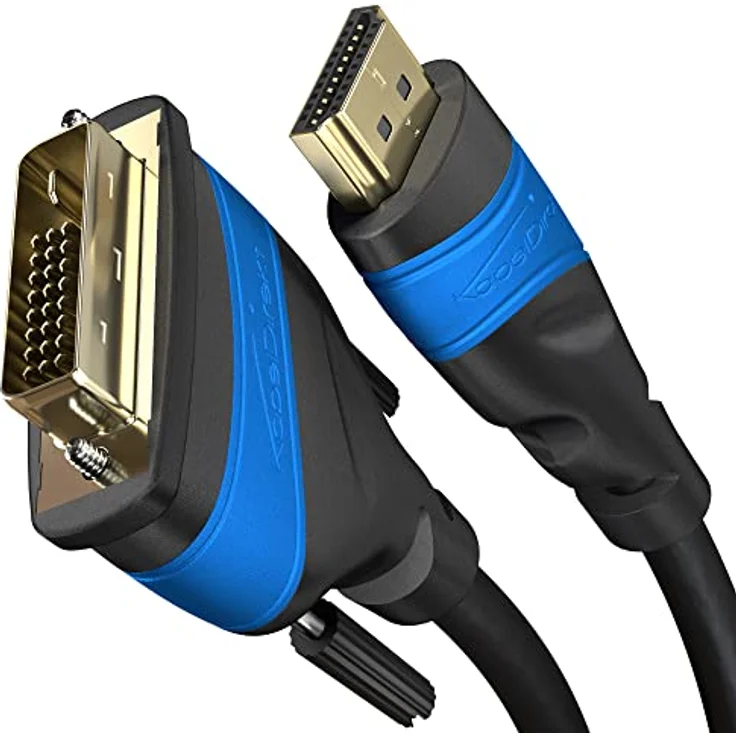 KabelDirekt - HDMI DVI 24+1 Adapterkabel - 3m - (DVI-D zu HDMI, 1080p Full HD 3D Highspeed) - TOP Series – Bild 2
