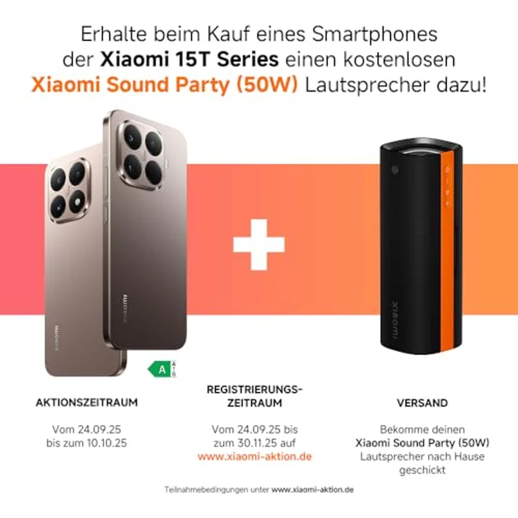 XIAOMI 15T, Smartphone 12+256GB, 6,83" 120Hz Display, MediaTek Dimensity 8400-Ultra, 50MP Leica Objektiv, 5500mAh, Rose Gold, 2 Jahre Garantie – Bild 2