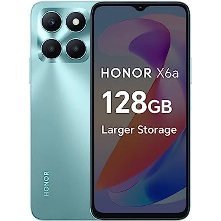 Honor X6a 128GB/4GB Dual-SIM cyan-lake – Bild 1