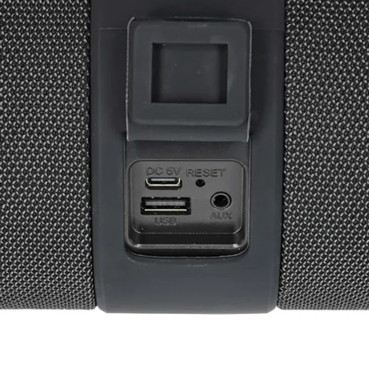 Nedis Bluetooth-Lautsprecher, tragbarer 40 W Stereo-Lautsprecher mit 6,5 Std Akkulaufzeit, Bluetooth 5.0 und IPX6 Wasserschutz, Schwarz – Bild 4