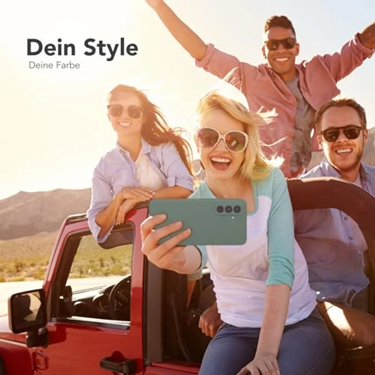 EAZY CASE Silikonhülle für Samsung Galaxy A56 5G, stoßfestes TPU Case mit Kameraschutz, dünn, Dunkelgrün – Bild 2