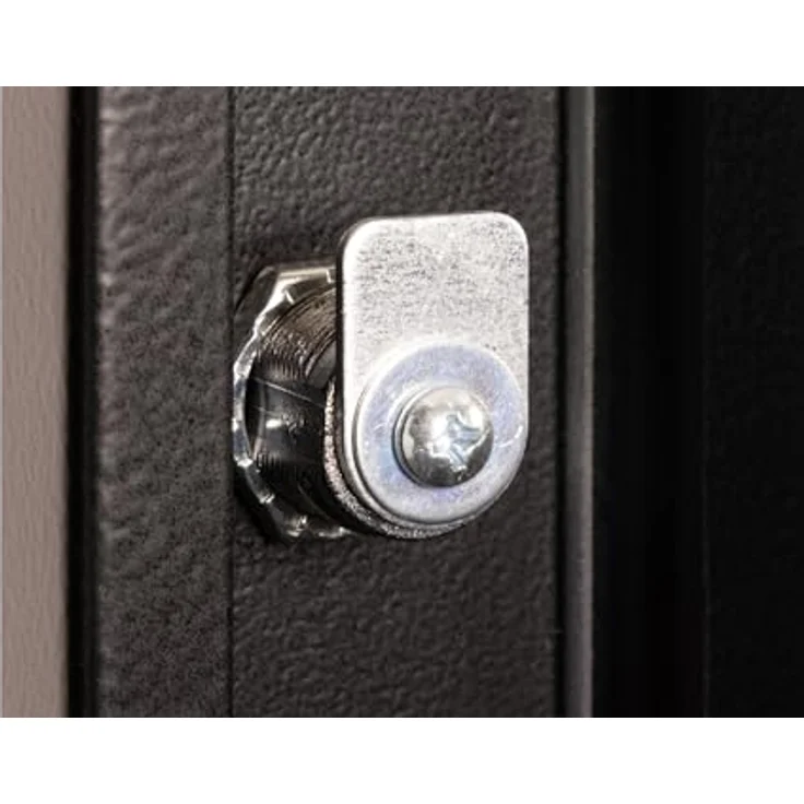 DIGITUS Glas-Ersatztür für Unique Netzwerkschrank, 16 HE, passende Modelle DN-19 16-U-SW, DN-19 16U-6/6-SW, DN-19 16-U-3-SW, mit Schloss und Schlüssel, Sicherheitsglas, Schwarz – Bild 4
