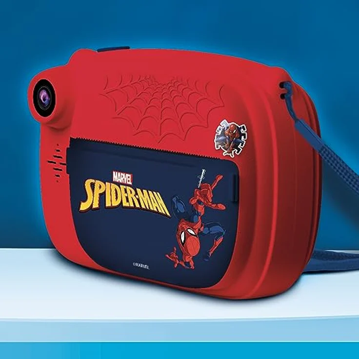 Lisciani - Spider-Man Print CAM - Sofortbildkamera - Dual Kamera für Selfie - Video - 180 Fotos - Rahmen und Aufkleber - Ab 5 Jahren – Bild 3