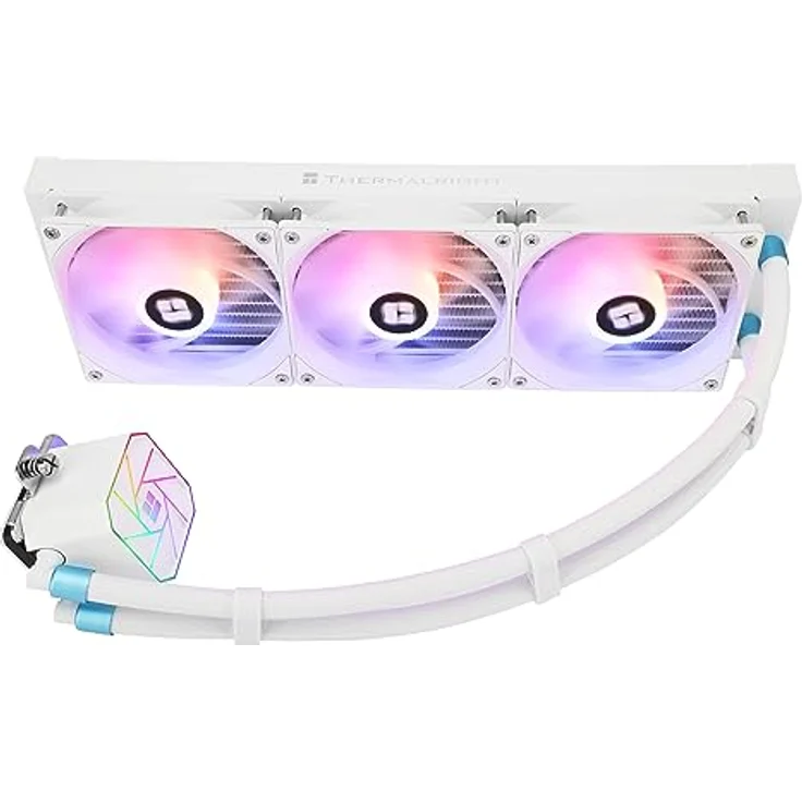 Thermalright Aqua Elite 360 V3, All-in-One CPU Wasserkühler, 12 cm, weiß, mit mehrfarbiger LED-Beleuchtung und leisen fluiddynamischen Lagern – Bild 3