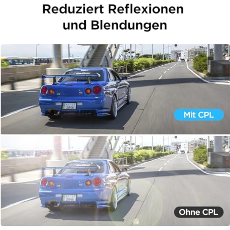 VIOFO CPL Zirkular-Polarisationsfilter für A139 / A139 Pro / T130 / A229 / WM1, Reflexion reduzieren, Schutz für Kameraobjektiv – Bild 3