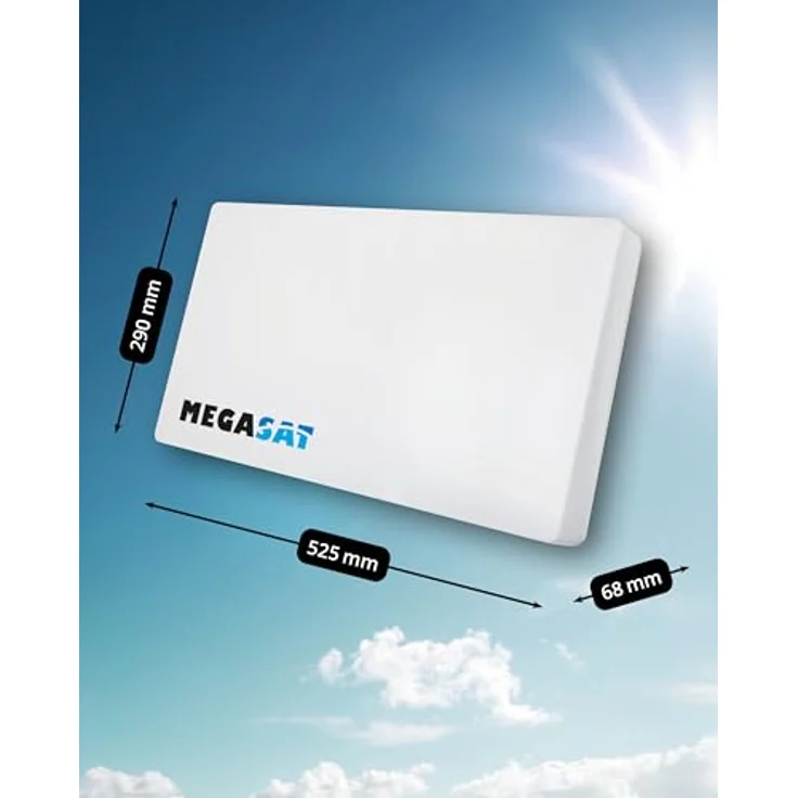 Megasat Flachantenne H30D Single Profi-Line inkl. Fensterhalterung – Bild 9