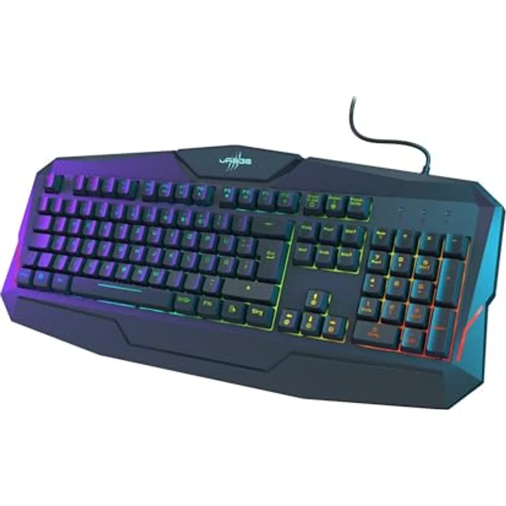 uRage Gaming-Keyboard Exodus 210 Illuminated, Handballenauflage, kabelgebunden, schwarz – Bild 4