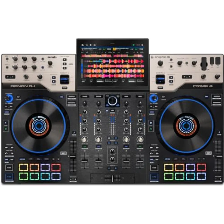 Denon DJ Prime 4 G2, DJ-Controller mit Thon Case Bundle – Bild 1