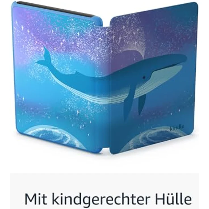 Amazon Kindle Kids (16 GB) – Hülle, blendfreier Bildschirm, schnelles Umblättern – Weltraumwal-Design – Bild 3