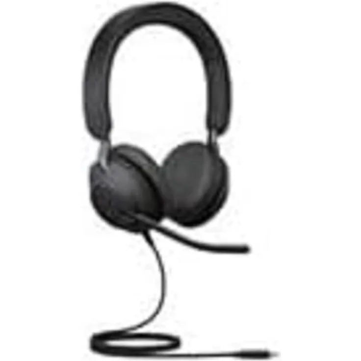 JABRA Evolve2 40 SE Headset |UC Stereo |USB-A, USB-C |geräuschisolierend |3-Mikrofon-Anruftechnologie | schwarz