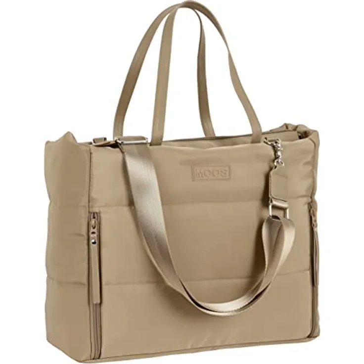 MOOS Unisex Kinder SAFTA, Farbe Mehrfarbig (642287293) Tasche für Laptop 14,1 Zoll Kapsel gepolstert Camel 54 x 31 x 17 cm