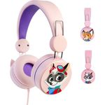 Edurino LernOhren, rosa, Kopfhörer mit verstellbarem Kopfband und Kids SafeAudio bis 85 dB