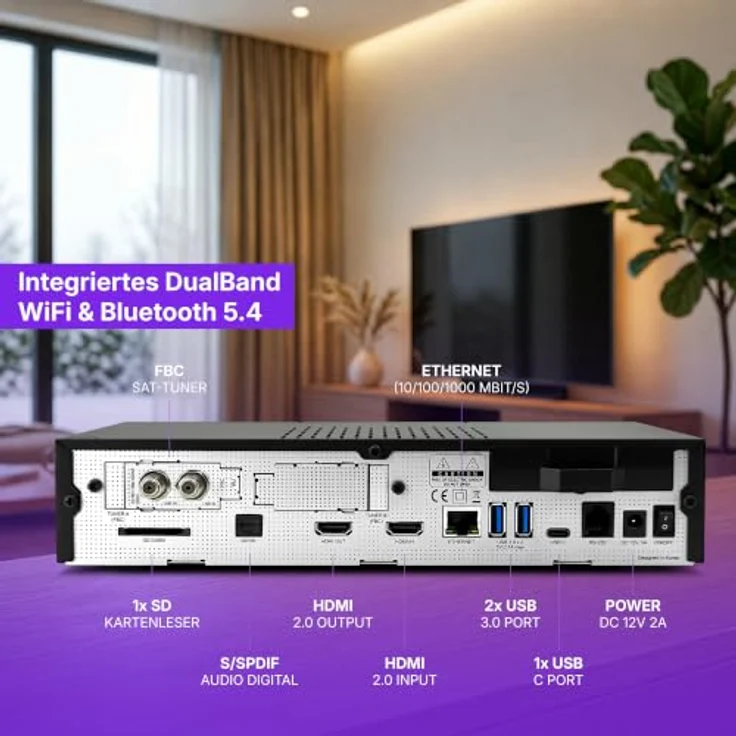 VU+ Duo 4K Lite, Satellitenreceiver mit 1 TB SSD, DVB-S2X FBC Twin Tuner und Linux-Plattform – Bild 4