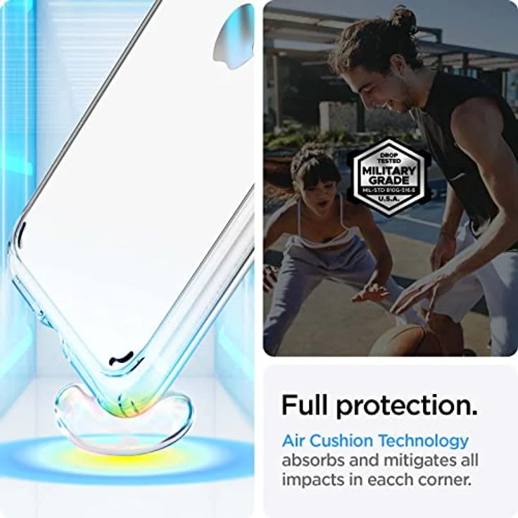 Spigen [Ultra Hybrid 2 Kompatibel mit iPhone 8/7 Hülle, Einteilige Transparent Schutzhülle für iPhone 7 iPhone 8 Case Crystal Clear (042CS20927) – Bild 4