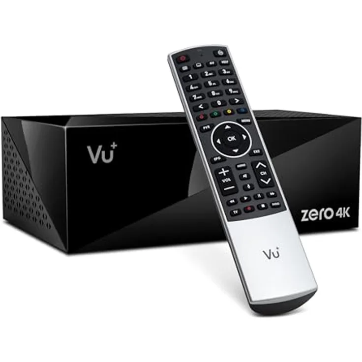 VU+ Zero 4K BT, Linux Receiver mit 1x DVB-C/T2 Tuner, UHD 2160p, 4096 MB Flash, 2048 MB DDR3, inkl. Fernbedienung und USB BT-Dongle, silber