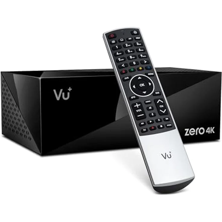 VU+ Zero 4K BT, Linux Receiver mit 1x DVB-C/T2 Tuner, UHD 2160p, 4096 MB Flash, 2048 MB DDR3, inkl. Fernbedienung und USB BT-Dongle, silber – Bild 1