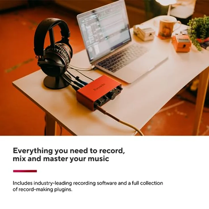 Focusrite Scarlett Solo 4. Gen USB-Audio-Interface für Gitarristen, Sänger und Produzenten — Aufnahmen in HiFi-Studioqualität sowie sämtliche Software, die Sie zur Aufnahme benötigen – Bild 5