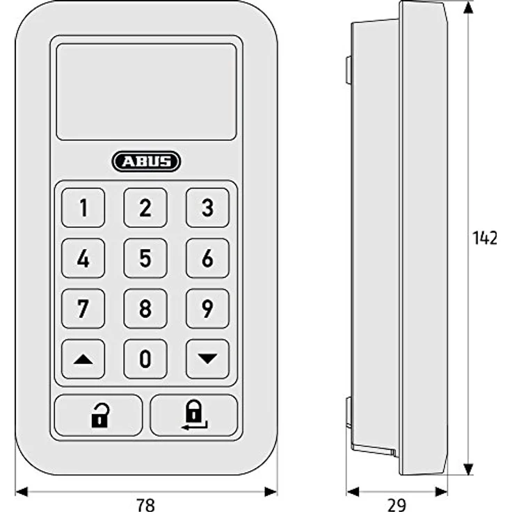 ABUS Funk-Tastatur HomeTec Pro CFT3000W weiß 10125 – Bild 3