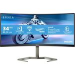 Philips Monitors Philips Evnia 34M1C5500VA - 34 Zoll WQHD Curved Gaming Monitor, 1 ms MPRT, 165 Hz, FreeSync Premium, HDR10 schwarz - Preisvergleich