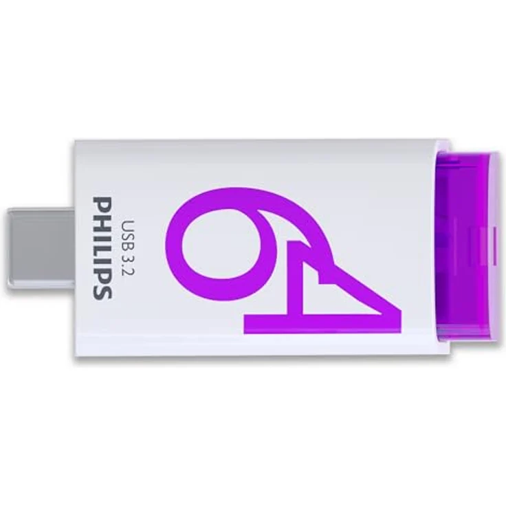 Philips Click Edition USB-C Anschluss USB 3.2 Gen 1 USB-Flash-Laufwerk 64 GB für PC, Laptop, Smartphone, Tablet mit USB-C-Anschluss, Lesegeschwindigkeit bis zu 120 MB/s – Bild 4