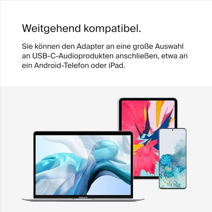 Belkin RockStar USB-C Audio + Charge Adapter, 2-in-1 Audio- und Ladeadapter mit 60W Power Delivery, 24 pin USB-C männlich zu weiblich, 14 m, weiß – Bild 5