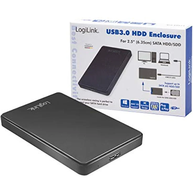 Logilink - Speichergehäuse - 2.5'' (6.4 cm) - SATA 6Gb/s - 6 Gbit/s - USB 3.0 (UA0339) – Bild 9