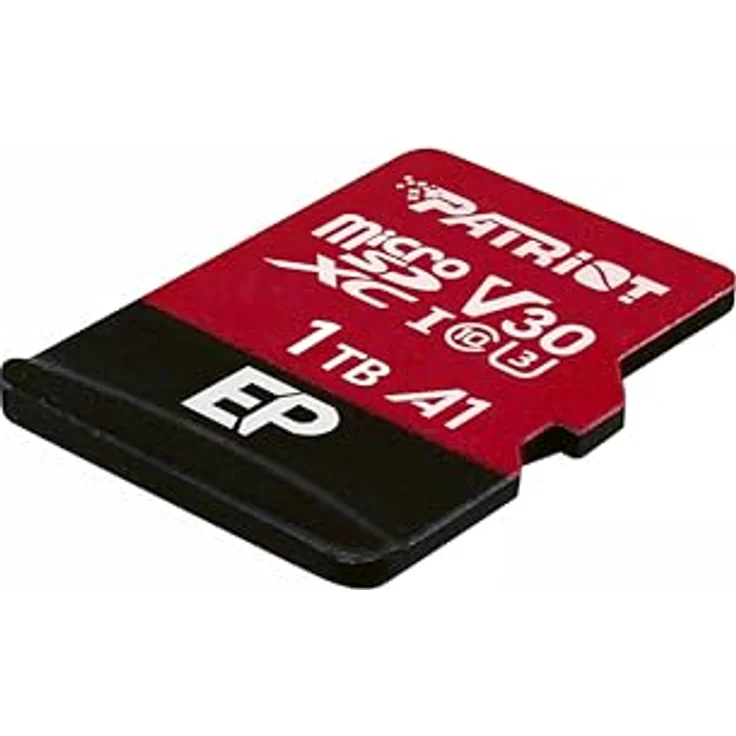 Patriot EP Pro Micro SDXC 1TB 90/80 MB/s A1 V30 U3 Class10 (microSDXC, 1000 GB, U3, UHS-I), Speicherkarte, Schwarz – Bild 2