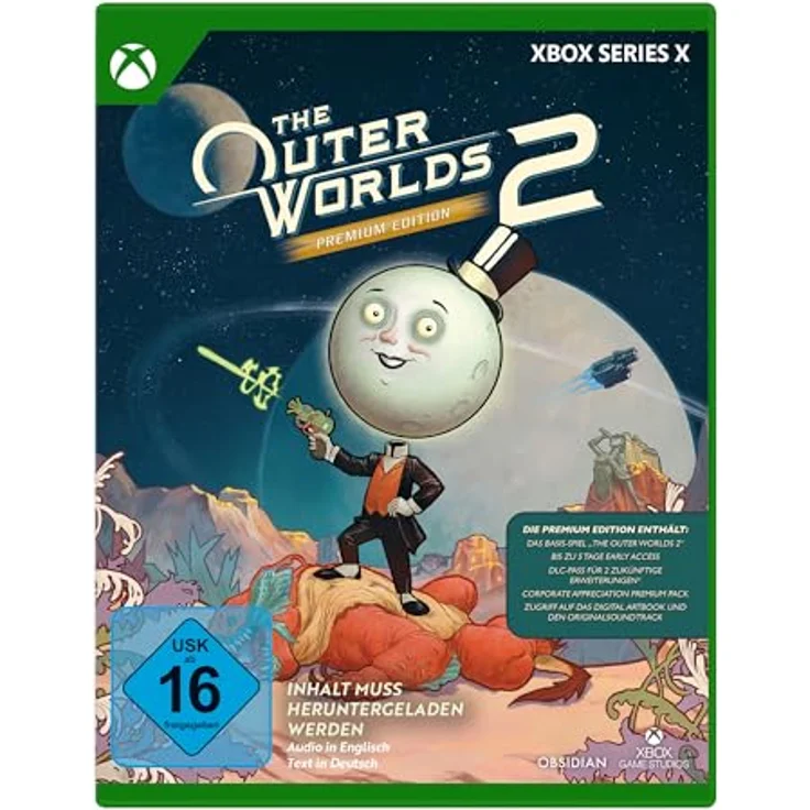 Xbox The Outer Worlds 2 – Premium Edition – Disc, inkl. DLC-Pass für zukünftige Story-Erweiterungen, digitales Artbook und Soundtrack, Xbox Series X – Bild 1