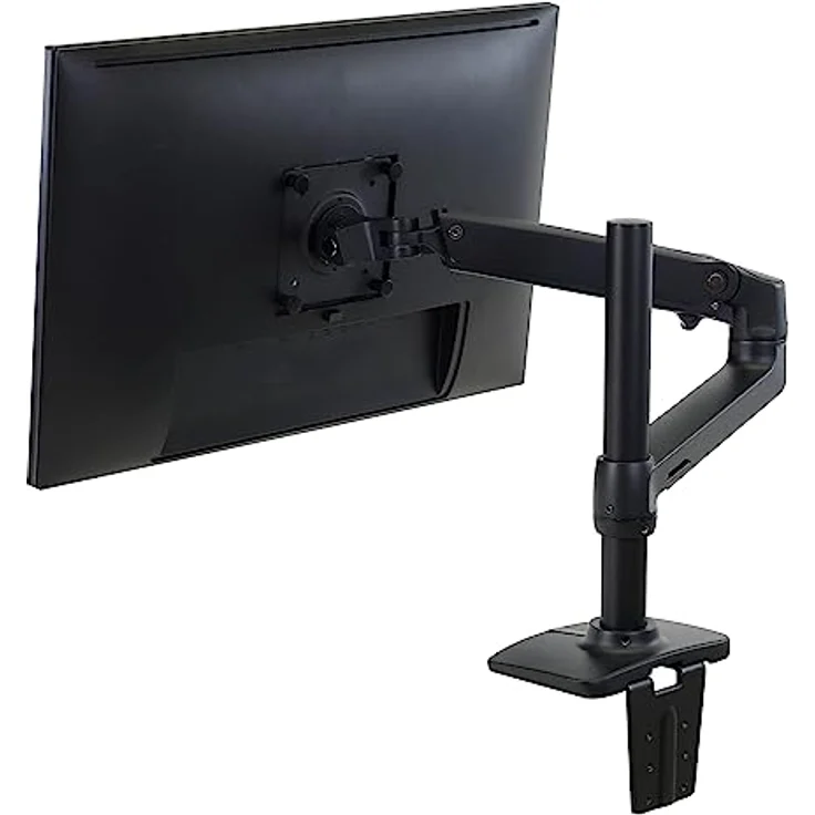 Ergotron LX Monitor Arm mit hoher Säule, Tischhalterung für Monitore bis 86,4 cm (34"), max. Traglast 11,3 kg, schwarz – Bild 2