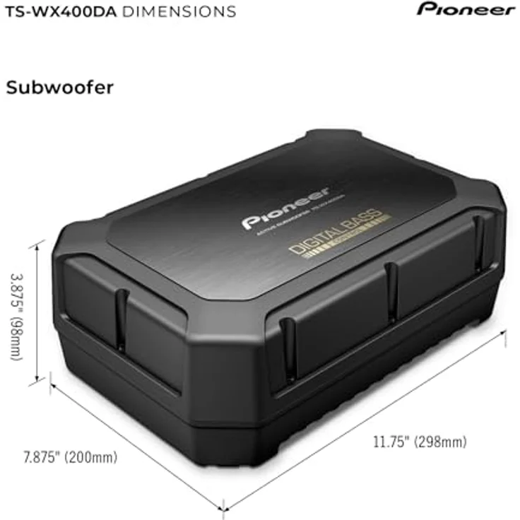 Pioneer TS-WX400DA, Aktivsubwoofer mit 250 Watt Leistung und digitaler Basssteuerung, platzsparend – Bild 6